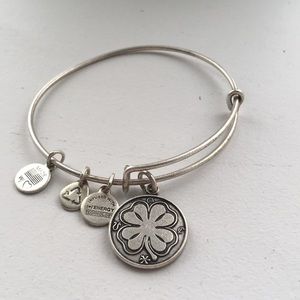 Alex and Ani bracelet-clover charm